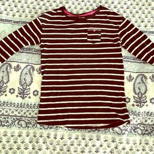 Striped black and white shirt size 7 girls